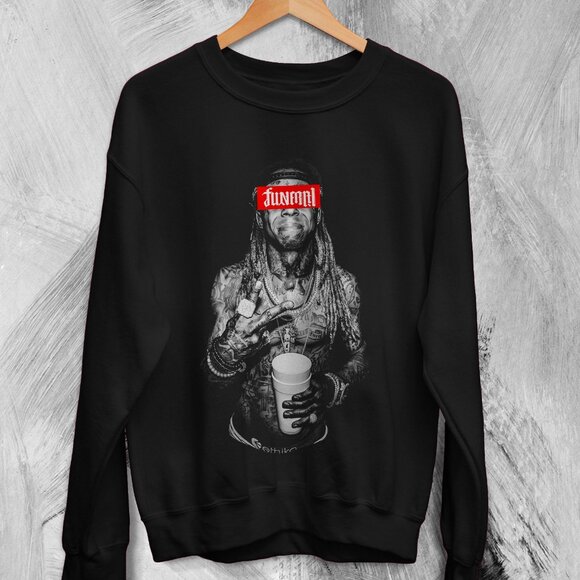 Lil Wayne Tour Rapper Concert Dwayne Carter Hip Hop Streetwear Sweatshirt 165 - Picture 1 of 5
